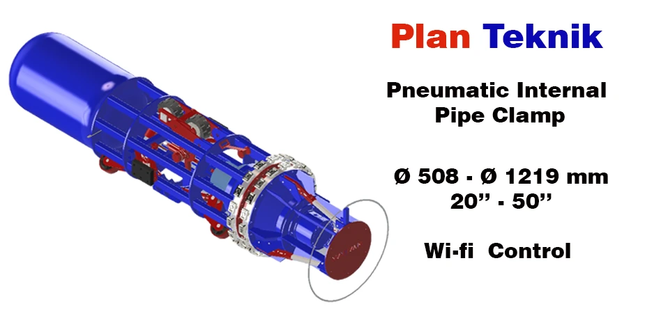 Pneumatic Internal Pipe Clamp